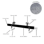 Kit de fixation ISY PV - 1L12C - Ardoise - Portrait